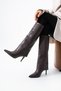 Vega Long Stiletto High Ankle Long Heeled Women's Boots