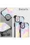 Xiaomi Redmi 14C Compatible Transparent Silicone Flutter Protective Case Rainbow Patterns - 7