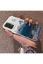 Samsung Galaxy A32 Compatible Silicone Edge Hard Back Anti-Fall Case Mountain Peak Patterns - 3