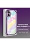 iPhone 16 Compatible Transparent Silicone Flutter Protective Case Rainbow Patterns - 4