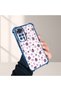 Xiaomi Redmi Note 11 Compatible Transparent Silicone Flutter Protective Case Strawberry Patterns - 5
