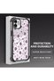 iPhone 12 Compatible Transparent Silicone Flutter Protective Case Strawberry Patterns - 3
