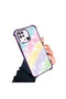 Xiaomi Redmi 10C Compatible Transparent Silicone Flutter Protective Case Rainbow Patterns - 3