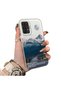 Samsung Galaxy A23 Compatible Silicone Edge Hard Back Anti-Fall Case Mountain Peak Patterns - 2