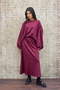Burgundy Blouse Skirt Two-Piece Set