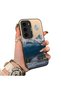 Samsung Galaxy S23 Compatible Silicone Edge Hard Back Anti-Fall Case Mountain Peak Patterns - 2