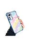 Xiaomi Mi 12t Compatible Transparent Silicone Flutter Protective Case Rainbow Patterns - 3