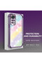 Xiaomi Redmi Note 11 Compatible Transparent Silicone Flutter Protective Case Rainbow Patterns - 5