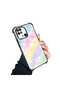 Xiaomi Redmi 10C Compatible Transparent Silicone Flutter Protective Case Rainbow Patterns - 3