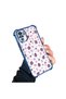 Xiaomi Poco M5S Compatible Transparent Silicone Flutter Protective Case Strawberry Patterns - 2