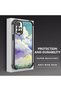 Xiaomi Redmi 10 Compatible Transparent Silicone Flutter Protective Case Colorful Cloud Patterns - 4