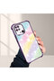 Xiaomi Redmi 10C Compatible Transparent Silicone Flutter Protective Case Rainbow Patterns