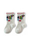 Baby Socks Set, 0-3 Months, 3 Pieces, Flower and Butterfly Patterned - 3