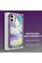 حافظة حماية من السيليكون الشفاف المتوافقة مع هاتف Samsung Galaxy A06، أنماط سحابية ملونة - 4