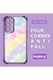 Samsung Galaxy A56 Compatible Transparent Silicone Flutter Protective Case Rainbow Patterns - 2