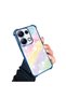 Xiaomi Poco M6 Pro 4g Compatible Transparent Silicone Flutter Protective Case Rainbow Patterns - 3