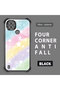Realme C21 Compatible Transparent Silicone Flutter Protective Case Rainbow Patterns - 2