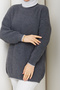 Women's Stripe Detailed Knitwear Tunic - 7