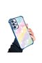 Samsung Galaxy A32 Compatible Transparent Silicone Flutter Protective Case Rainbow Patterns - 3