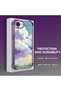 iPhone 16E Compatible Transparent Silicone Flutter Protective Case Colorful Cloud Patterns - 4