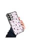 Samsung Galaxy A13 4g Compatible Transparent Silicone Flutter Protective Case Strawberry Patterns - 2