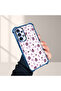 Samsung Galaxy A13 4g Compatible Transparent Silicone Flutter Protective Case Strawberry Patterns - 4