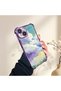 Samsung Galaxy S24 Fe Compatible Transparent Silicone Flutter Protective Case Colorful Cloud Patterns - 5