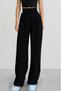 Women's Velcro High Waist Wide Leg Palazzo Trousers.