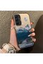Samsung Galaxy A25 Compatible Silicone Edge Hard Back Anti-Fall Case Mountain Peak Patterns