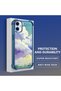 Samsung Galaxy A06 Compatible Transparent Silicone Flutter Protective Case Colorful Cloud Patterns - 4