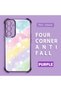 Samsung Galaxy A25 Compatible Transparent Silicone Flutter Protective Case Rainbow Patterns - 2