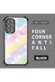 Samsung Galaxy A52/A52S Compatible Transparent Silicone Flutter Protective Case Rainbow Patterns - 2