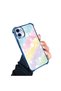 iPhone 11 Compatible Transparent Silicone Flutter Protective Case Rainbow Patterns - 4