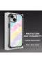 iPhone 15 Compatible Transparent Silicone Flutter Protective Case Rainbow Patterns - 5