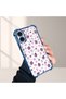 iPhone 16 Compatible Transparent Silicone Flutter Protective Case Strawberry Patterns - 4