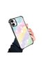 Samsung Galaxy A06 Compatible Transparent Silicone Flutter Protective Case Rainbow Patterns - 3