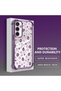 Samsung Galaxy S23 Fe Compatible Transparent Silicone Flutter Protective Case Strawberry Patterns - 3