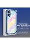 iPhone 16 Compatible Transparent Silicone Flutter Protective Case Rainbow Patterns - 4