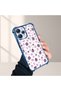 Xiaomi Redmi 12 4g Compatible Transparent Silicone Flutter Protective Case Strawberry Patterns - 5