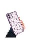 iPhone 11 Compatible Transparent Silicone Flutter Protective Case Strawberry Patterns - 3