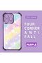 iPhone 15 Pro Compatible Transparent Silicone Flutter Protective Case Rainbow Patterns - 3