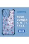 iPhone 14 Pro Compatible Transparent Silicone Flutter Protective Case Strawberry Patterns