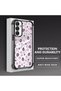 Samsung Galaxy A25 Compatible Transparent Silicone Flutter Protective Case Strawberry Patterns - 3