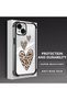 iPhone 15 Compatible Transparent Silicone Flutter Protective Case Leopard Patterns - 5
