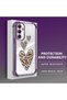 Samsung Galaxy A54 Compatible Transparent Silicone Flutter Protective Case Leopard Patterns - 4