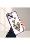 iPhone 13 Compatible Transparent Silicone Flutter Protective Case Leopard Patterns