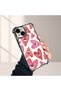 iPhone 15 Compatible Transparent Silicone Flutter Protective Case Evil Eye Pattern - 5