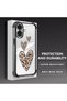 iPhone 16 Compatible Transparent Silicone Flutter Protective Case Leopard Patterns - 4