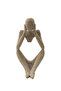3-Piece Sandstone Thinker Abstract Resin Figurines
