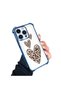 iPhone 14 Pro Compatible Transparent Silicone Flutter Protective Case Leopard Patterns - 3